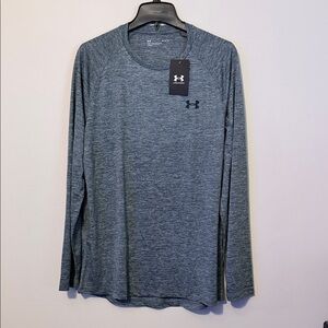 Under Armour women’s medium Heathered Blue Long Sleeve Tee